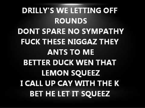 D MUNNA X YF TY -DONT RUN LYRICS ON SCREEN