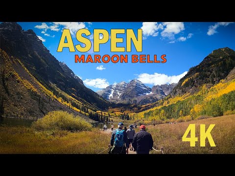 Virtual Hike in Aspen, Colorado: Maroon Bells Scenic Trail | 4K | Music