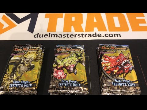 Duel Masters DM-09 Fatal Brood of Infinite Ruin 11 Booster packs opening