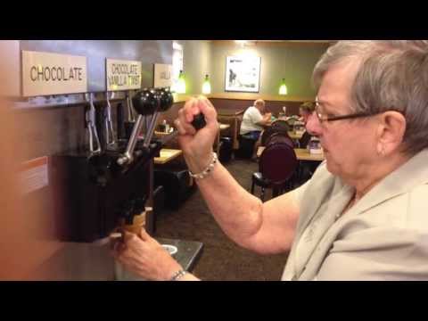 Doris Makes Ice Crean Cone At OCB