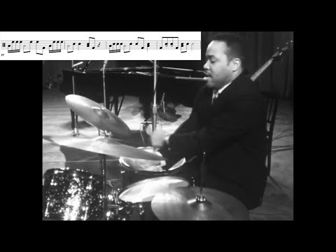 Frankie Dunlop - Drum Solo Transcription | (Live In Brussels 1963)