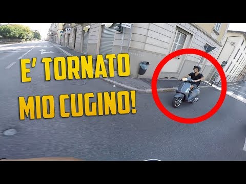IN VESPA CON MIO CUGINO!