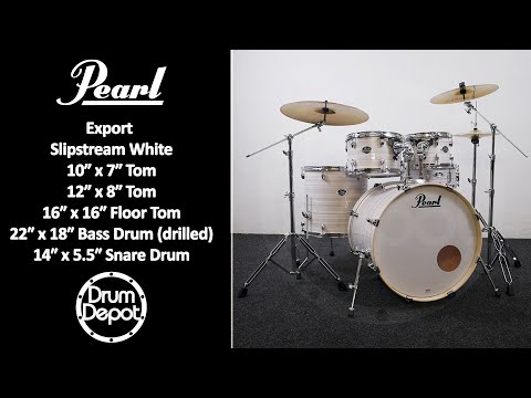 Pearl Export finished in 'Slipstream White' Kit Demo