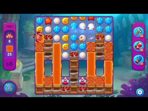 Fishdom 7097 Super Hard Level - 9 moves - NO BooSTERS