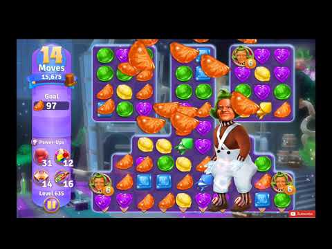 Wonka's World of Candy Level 635 NO BOOSTERS - A S GAMING ✔