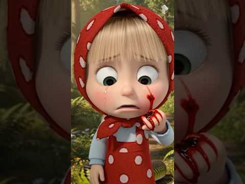 a snake bit masha so she cried #cartoon #masha