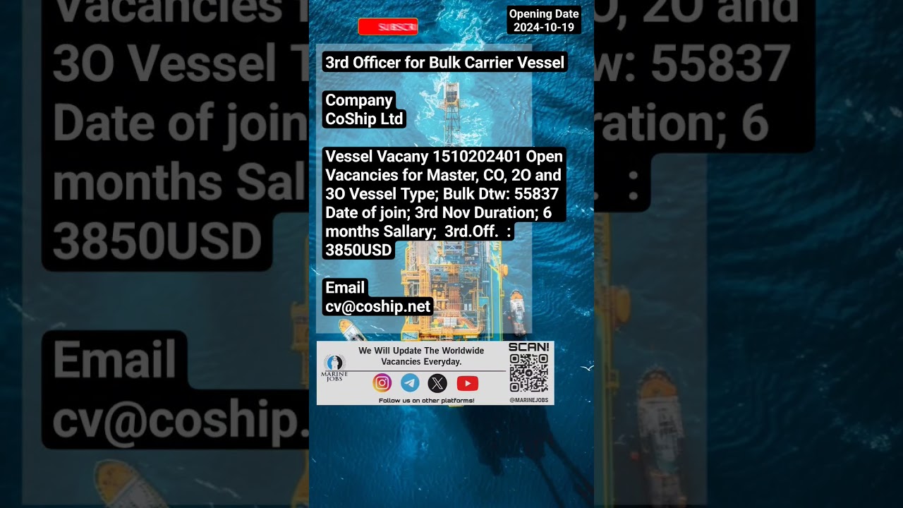 🟢cv@coship.net🟢#offshore #shorts #short #marine #vessel #seafarer #sea
