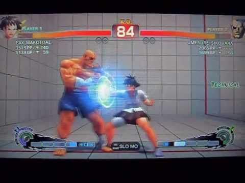 SSF4 AE: FAXgimoto (Makoto) vs UMESURE_SIKOHARA (Sagat)