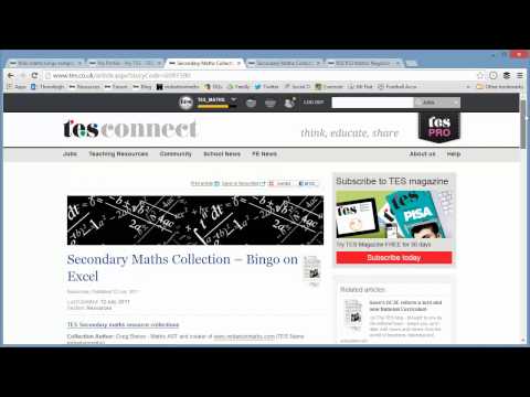 Maths ROTW 39 - Bingo Template