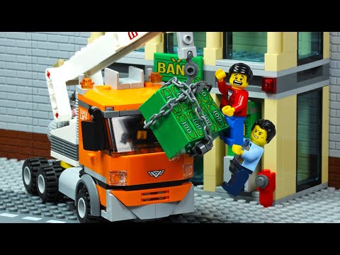 Lego City Bank Big Truck Robbery Fail