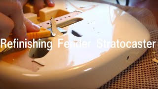 Fender Mexico Stratocaster Refinish Make it a pink guitar!