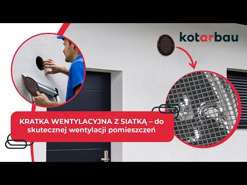 KRATKA WENTYLACYJNA Z SIATKĄ – Skuteczna wentylacja ... trailer