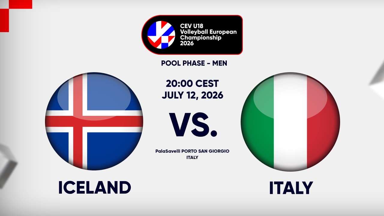 Full Match | Iceland vs. Italy | CEV U18 Volleyball European Championship 2026 | Men