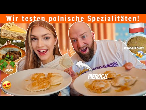 Wir essen typisch POLNISCHE Spezialitäten in Polen 😍🇵🇱 (wie lecker ist es?)