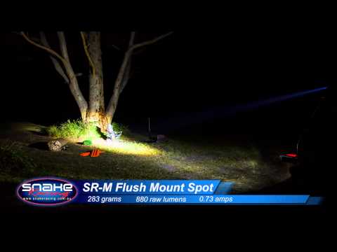 Rigid Industries SRM Flush Mount LED Spot beam - Snake Racing
