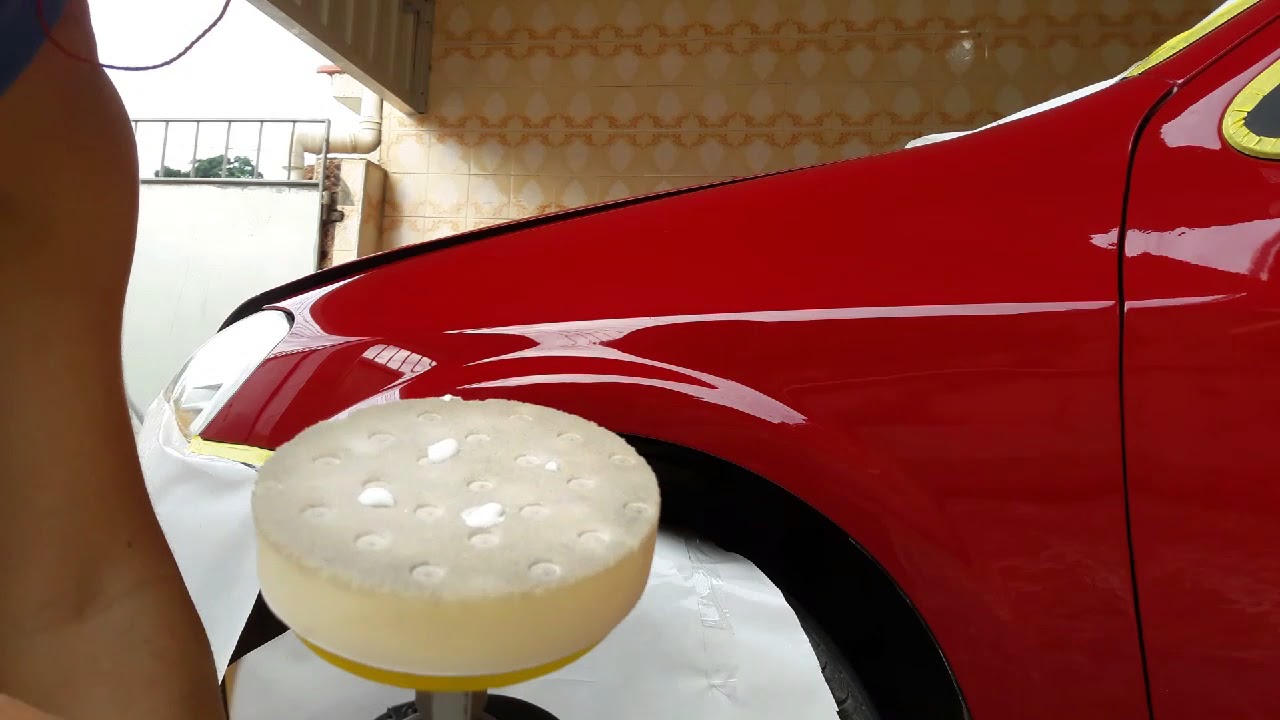 Como fazer um polimento espelhado em seu carro- (celta vermelho)