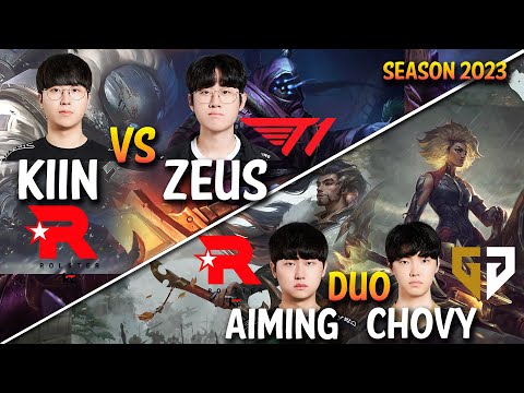 Kiin vs Zeus | Aiming + Chovy Duo Bot Lane - Patch 13.17 KR Ranked