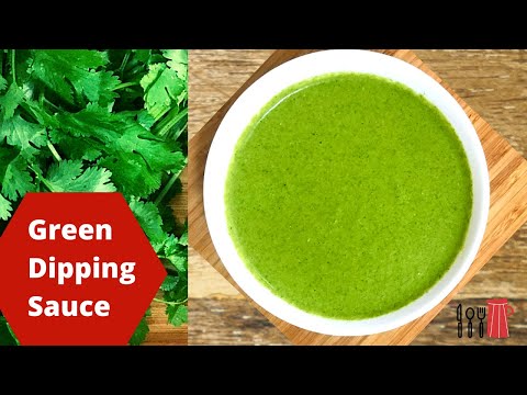 Coriander Sauce Recipe | Green Dip Sauce |Green Chutney Indian Style