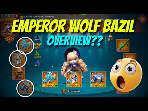 Wolf Bazil back with an EMPEROR Account?? What's inside? What's he planning?? | Lords Mobile