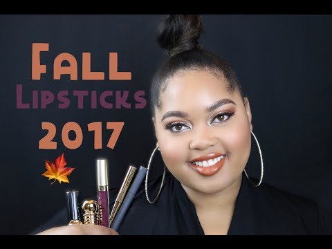 My FAVE Fall Lipsticks 2017 | KelseeBrianaJai Video