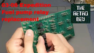 2003 to 2006 Ford Expedition fuel pump relay replacement