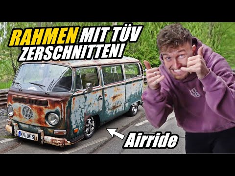 Deutschlands ERSTER legaler Airride Bulli mit Rahmenschnitt!