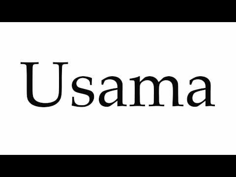 How to Pronounce Usama