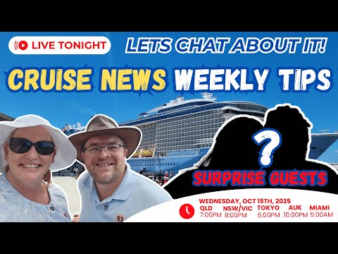 Thumbnail for Cruise News LIVE: NCL Changes, Aussie Cruise Season Kicks Off & Mystery Guests Aboard!