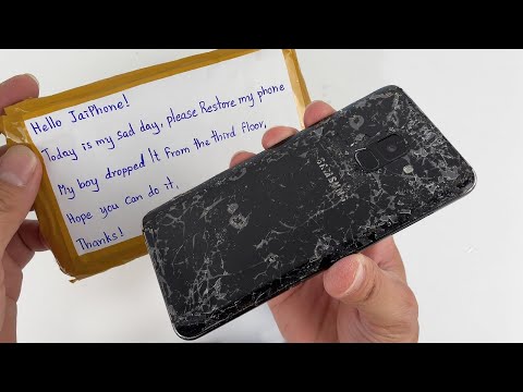 Restoration Destroyed Phone! How to Restore Galaxy A8 (2018) Cracked | ASMR Restoration