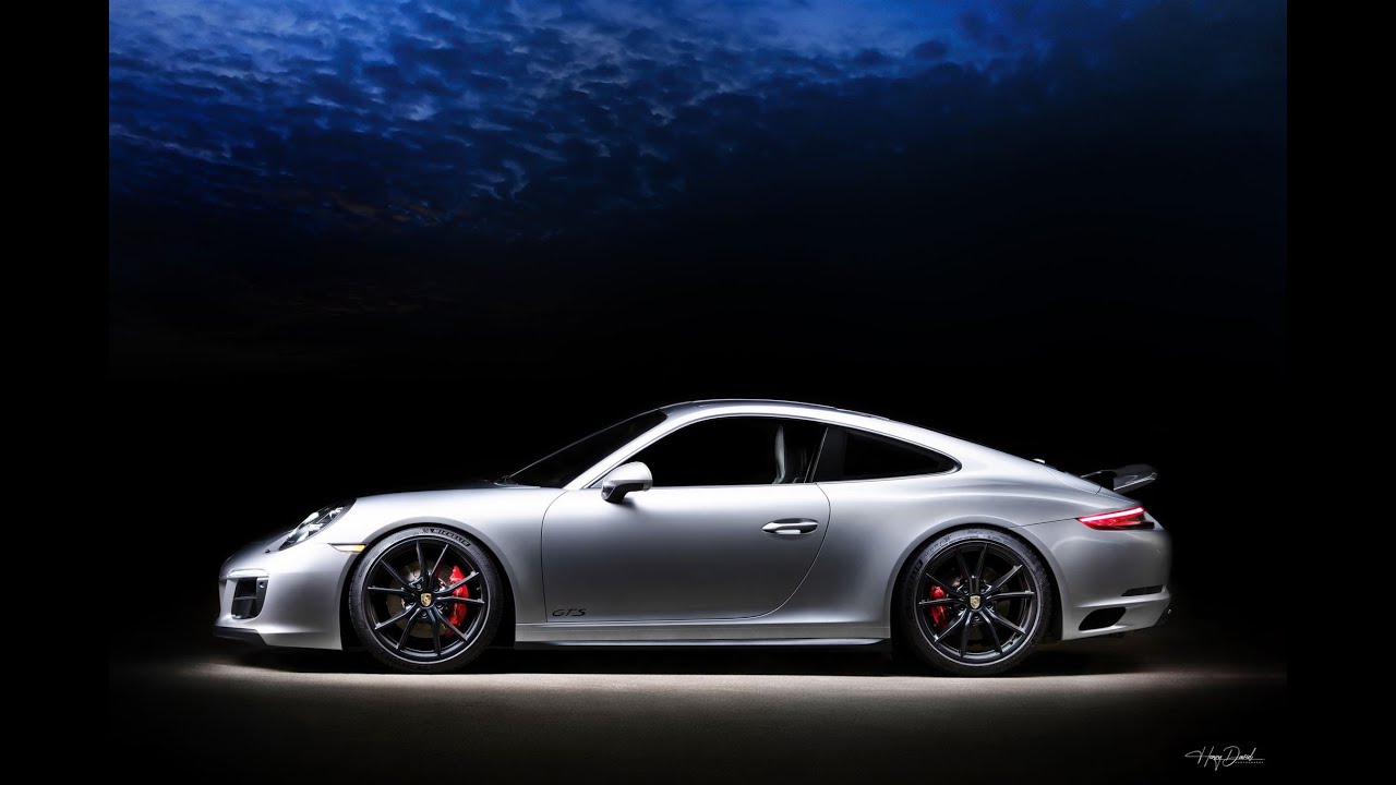 Porsche Light Painting - Commercial Photography by Henry David