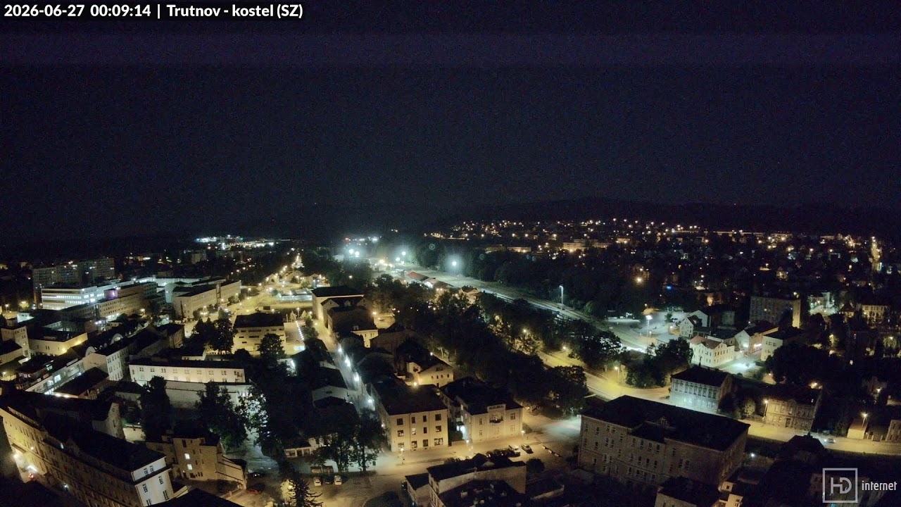 Live webcam view of Trutnov Skyline Northwest View