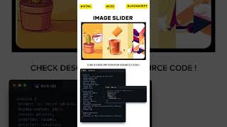 SMOOTH IMAGE SLIDER using html css Javascript #programming #coding