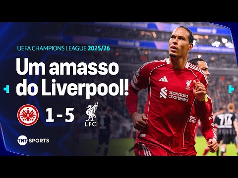Gols e lances de Eintracht Frankfurt x Liverpool