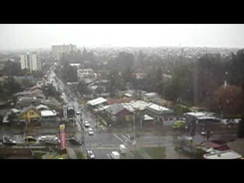 Dia de Alianza 18 de agosto 2011, cae la nieve sobre el Santuario de de Schoenstatt ,Bellavista