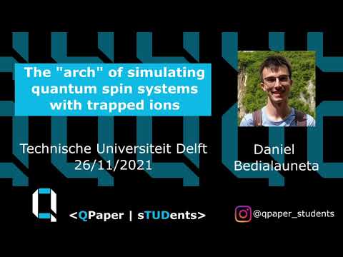 2021/11/26 | Quantum simulation of a spin Hamiltonian with trapped ions | Daniel Bedialauneta