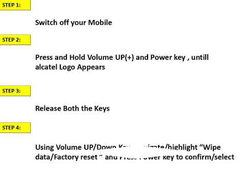 Alcatel 3x Hard Reset