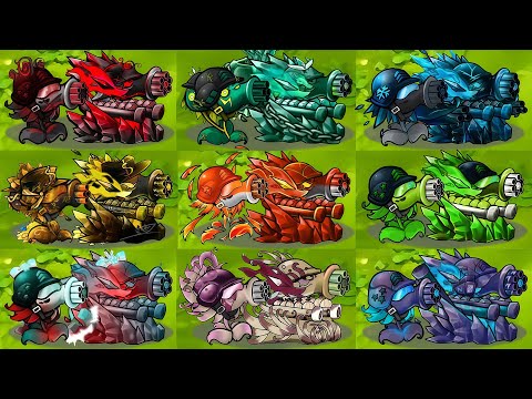 PVZ 1 Fusion 2.8 Challenge - All Plants Peashooter vs 400 Obsidian Giga Gargantuar - Who Will Win?