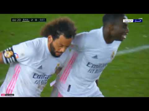 Ferland Mendy goal vs Getafe - Real Madrid 2-0 Getafe | LaLiga 09/02/2021