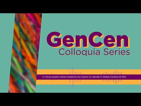 GenCen Colloquia Series - Professor Ellen McCallum