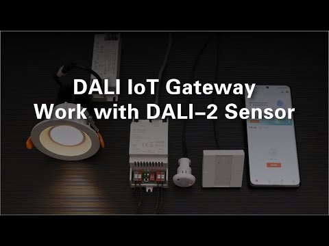 TUYA Wireless DALI IoT Gateway Work with DALI-2 Sensor_SR-GW-TDA