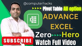 Download the video "Advance Excel | Pivot Table All options | #exceltech #pivottabletricks #trendingvideo #exceltricks"