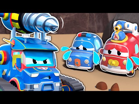 Super Truck’s BROKEN DRILL needs to be repaired! | Drill compilation for Kids