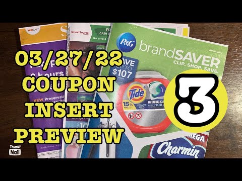What coupons are we getting? 03/27/22 Coupon Insert Preview (3 Inserts)April P&G w/Laundry Save & SS