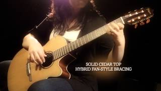 Takamine P3FCN FCN Classique, cutaway électro-acoustique, Satin - Video