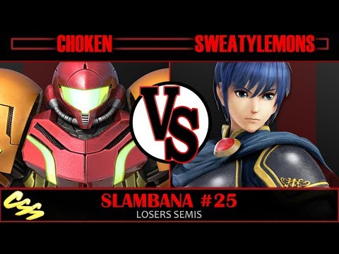 [Slambana #25] Losers Semis: Choken (Samus, Ness) vs. SweatyLemons (Marth)