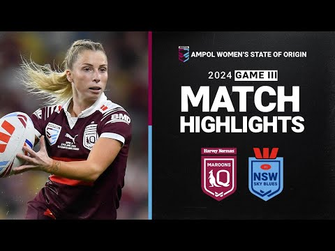 State of Origin 2024 | Maroons v Sky Blues | Match Highlights