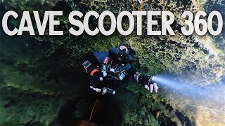 Mounting an Insta360 X5 to a DPV in a Real Cave