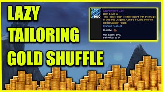 LAZY Tailoring Shuffle you MUST DO!!! 10-30K+ Profit | Azureweave Bolt Crafting ARMY COMING!!!!