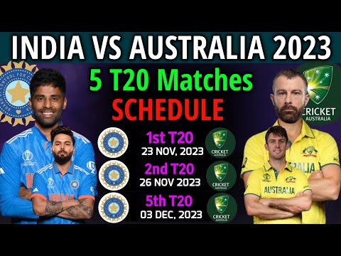 India vs Australia Series Schedule 2023 | India Next Series | Ind vs Aus T20 Series 2023 Schedule