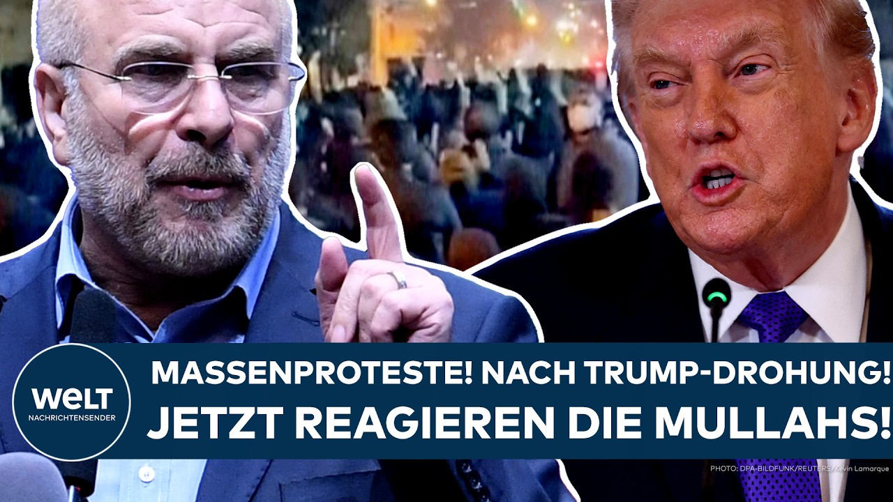 IRAN: Blutige Massenproteste! Nach der Drohung von Trump! Jetzt reagieren die Mullahs auf die USA!